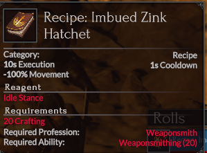 Recipe Imbued Zink Hatchet.png