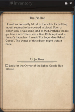 The Pie Rat (Quest) - Drifter's Wiki